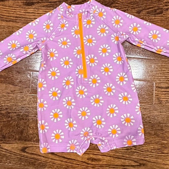 Bright Floral & Gingham Rash Guard Swim Sets 3-6M Bundle – Primary - Picture 3 of 7